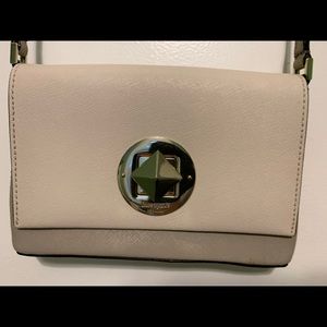 Cream and Tan Crossbody Kate Spade Purse